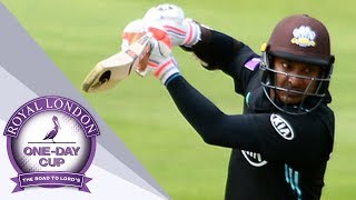 Sangakkara Scores His 100th Hundred  Yorkshire v Surrey Royal London OneDay Cup QF 2017 [upl. by Rhee]