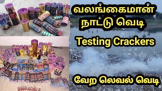 Biggest Testing valangaiman crackers bursting தரமான நாட்டு வெடி valangaiman burstingcrackers [upl. by Lettie158]