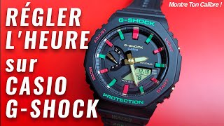 Comment régler lheure sur une montre Casio GShock  Montre Ton Calibre [upl. by Eilsew268]