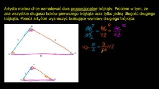 Zastosowanie podobieństwa trójkątów [upl. by Innob]