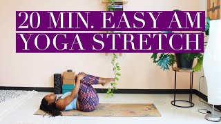 20 Min Easy AM Yoga  Yoga by Biola [upl. by Koa]