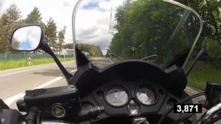 MZ 125 SM Honda cbf 1000 0100 kmhGoPro Hero 2 [upl. by Haldeman17]