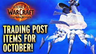 NEW Trading Post Items For October Plus HUGE Announcement  World of Warcraft The War Within [upl. by Eimmot]