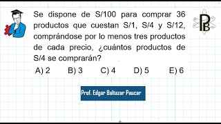 INTERPRETACION DE ENUNCIADOS CON ECUACIONES DIOFANTICAS  Razonamiento Matemático [upl. by Aseral]