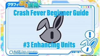 Crash Fever Beginner Guide 3 Enhancing Units [upl. by Atekan]