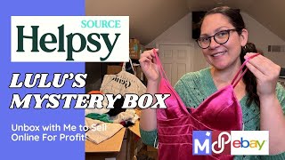 Unbox with Me  Helpsy Source Lulus Secondhand Clothing Mystery Box to Resell for [upl. by Khudari]