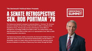 Rob Portman A Senate Retrospective Democracy Summit [upl. by Yleen800]