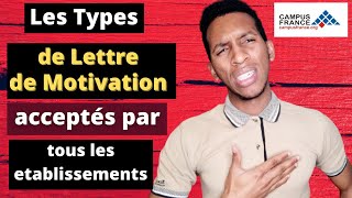 Comment écrire une lettre de motivation  un exemple de lettre de motivation Campus France El ibra [upl. by Marola]