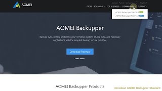 How to Download free AOMEI Backupper for Windows PCs and Servers [upl. by Haelem]