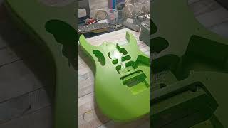 Ibanez jem kit guitar update Sand base coat [upl. by Onoitna]