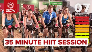 HIIT  35 Minute Cycle Training Workout  Hill Training [upl. by Edgerton902]