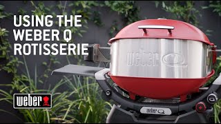 Using the Weber Q Rotisserie [upl. by Vorfeld]