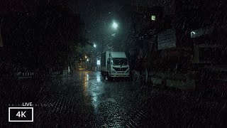 Fall into Sleep Instantly with Heavy Night Rain Walk Relaxing Rain Sounds For Sleep and Meditation [upl. by Landmeier431]