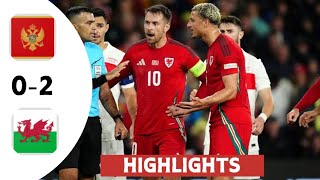 Montenegro vs Wales 02  highlights  UEFA Nations league [upl. by Aleira788]