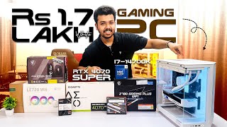 Rs 17 Lakh WHITE Gaming amp Editing PC Build 2024  Intel i714700K amp RTX 4070 SUPER 🔥 [upl. by Anaujd]