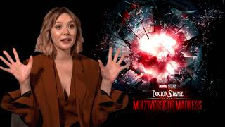 Elizabeth Olsen Interview DOCTOR STRANGE IN THE MULTIVERSE OF MADNESS  accident on Set  making of [upl. by Fari]