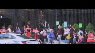 New proPalestinian encampment set up at Columbia University [upl. by Eimaj]