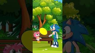 Sonic helps Army baby escape from Shin Sonics sharp teeth animationcartoon funny gametoons [upl. by Shaer839]