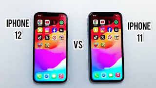 iPhone 12 vs iPhone 11 speed test [upl. by Inama]