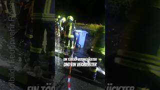 Feuerwehrmänner verunglückt 🚒 feuerwehr hochwasser bayern [upl. by Intosh]