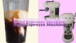 how to make coffee with the smeg espresso machine ☕️✨ [upl. by Miles]