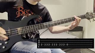 Iron Maiden  The Trooper Bass Cover  Tabs [upl. by Rayna924]