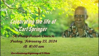 Funeral Service of Carl Springer [upl. by Karoline150]