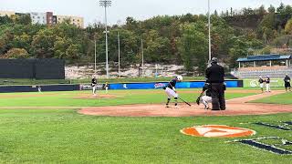 Gabriel Schultz COF 2025 Herricks Double off the wall at RailRiders Stadium PNC Field [upl. by Airemaj]