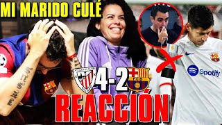 HINCHA MADRIDISTA REACCIONA al ATHLETIC 42 BARÇA con mi MARIDO CULÉ ¡BARÇA ELIMINADO de la COPA [upl. by Gianni845]