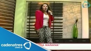 Tatiana canta Las leyes del corazón en Nuestro Día [upl. by Nileve]