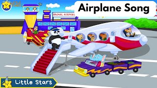 Airplane song for kids  vehicles song  Nursery Rhymes amp Kids Songs  Little Stars [upl. by Akissej984]