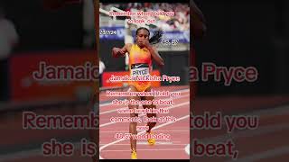 Jamaica Nickisha Pryce 400m world lead 4857trackandfield olympics2024 Jamaica 400m paris [upl. by Anahs]