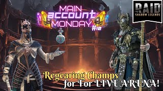 Regearing Champs for LIVE ARENA Raid Shadow Legends  Main Account Monday 12 [upl. by Jenn]