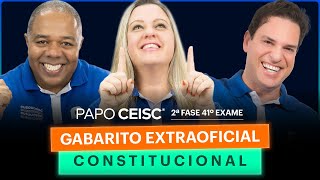 Gabarito Extraoficial CONSTITUCIONAL  2ª Fase 41º Exame [upl. by Irisa]