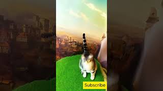 Cat down foll in BildingShorts USA FunnyCats 😱😹 cat ai catlover aicat [upl. by Anyad177]