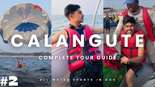 CALANGUTE BEACH GOA🏝️ WATER SPORTS ACTIVITIES IN GOA😎 [upl. by Lindi]