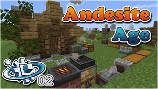 Progressing into the Andesite Age  Create Above amp Beyond Ep2 [upl. by Rosenwald389]