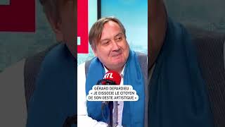 Gérard Depardieu  quotje dissocie le citoyen de son geste artistiquequot [upl. by Kciredes652]