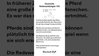 Deutsche Redewendungen 108 deutsch sprache lerne [upl. by Koral]