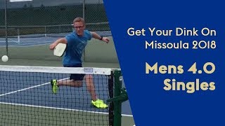 Pickleball 40 Singles Missoula 2018  Dustin NcCorchuk [upl. by Mayap773]