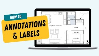 Add Annotations and Labels to Floor Plans  RoomSketcher App [upl. by Adnot664]