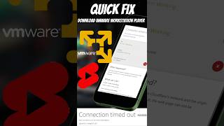 Quick Fix Download VMware Workstation Player in Seconds ✅😳😲 shorts vmwareplayer vmware [upl. by Inig]