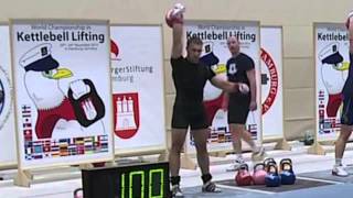 Виталий Диденко ЧМ2014 по гиревому спорту Рывок 200 подъемов  Kettlebell lifting Shatch 200 reps [upl. by Valenka]