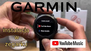 YouTube Music  instalacja aplikacji w zegarku Garmin [upl. by Eimmat520]