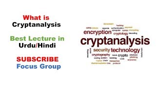 1 What is Crypt Analysis  Network Security  Lecture 5 in UrduHindi [upl. by Oran]