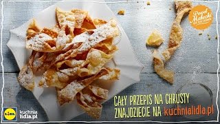 CHRUSTY WEDŁUG MISTRZA CUKIERNICTWA  CUKIERNIA LIDLA  KUCHNIA LIDLA  PAWEŁ MAŁECKI [upl. by Enamart]