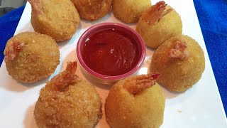 homemade prawn fish fitters recipefish pakodahomemade recipes [upl. by Ynolem]