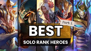 Best Hero for Solo Rank Push New Update Mobile Legends Part 1 [upl. by Marijane]