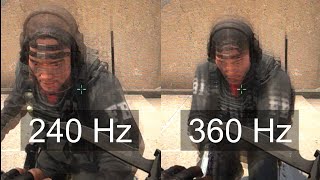 Slow motion 240 Hz vs 360 Hz  AOC AGON Pro AG254FG [upl. by Irene814]