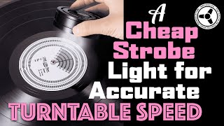 A cheap strobe light for accurate turntable speed [upl. by Vatsug]